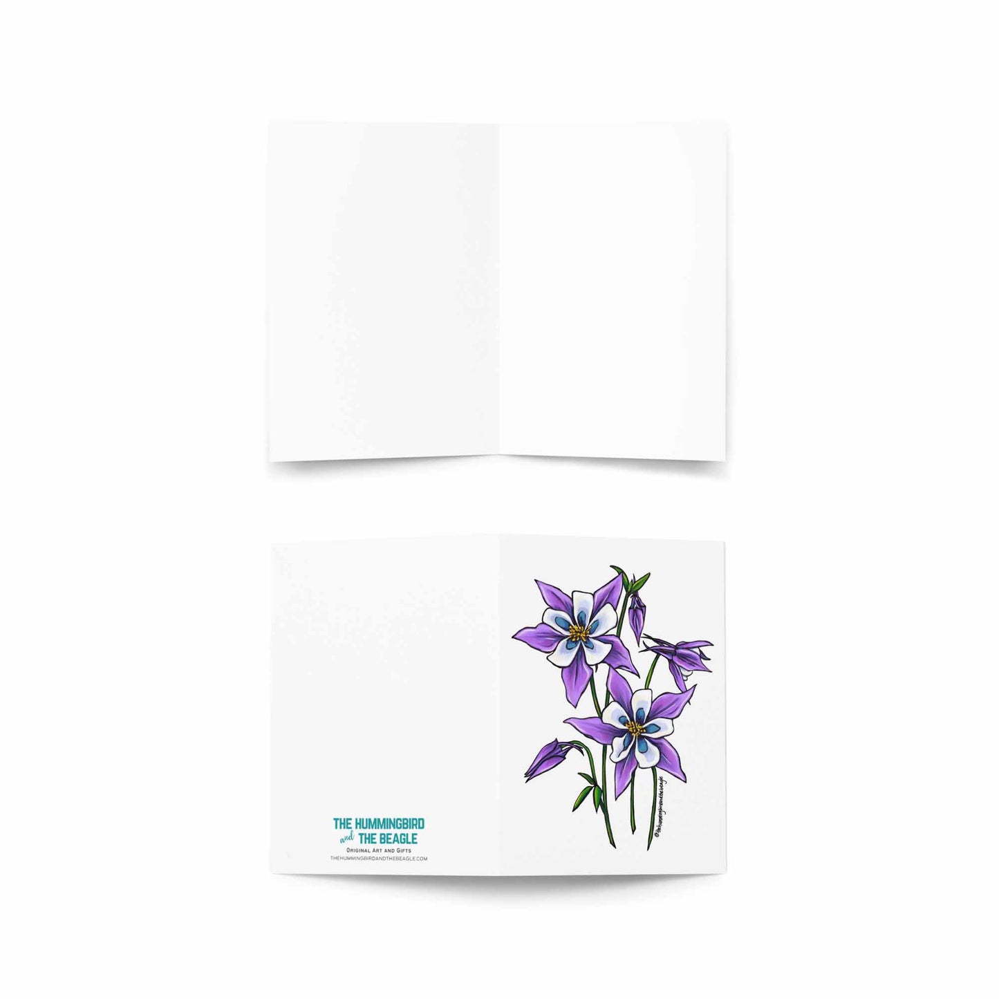 Colorado Columbines Greeting Card