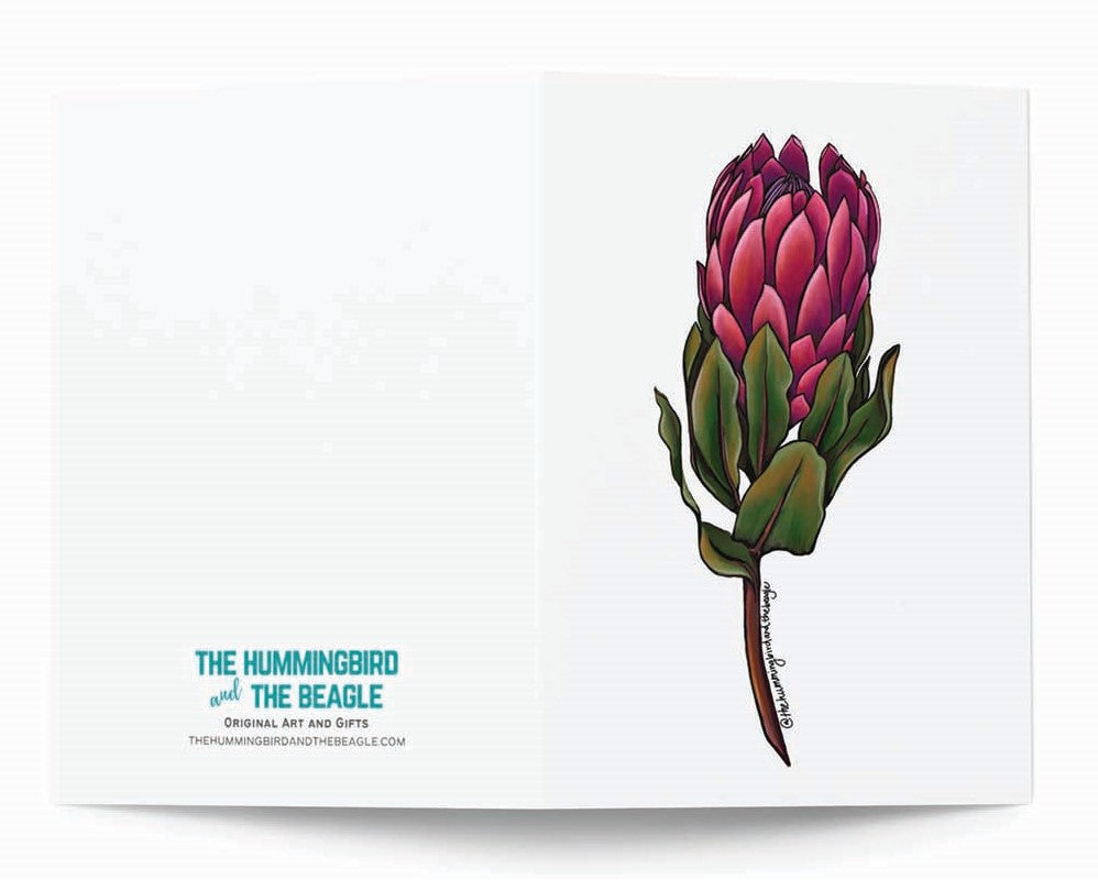 Protea Greeting Card