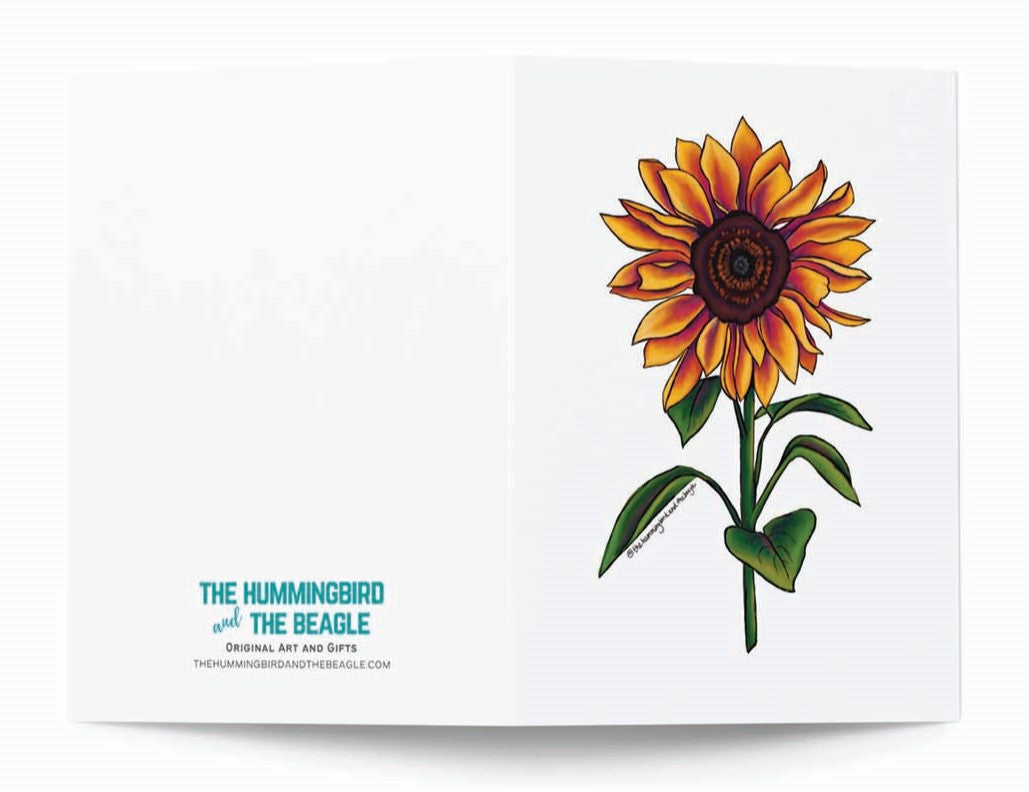 Sunflower Greeting Card