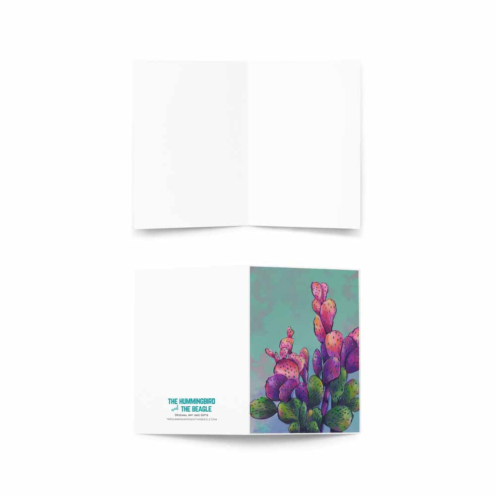 Colorful Cactus I Greeting Card