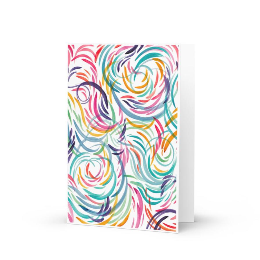 Growing Flowers Greeting Card