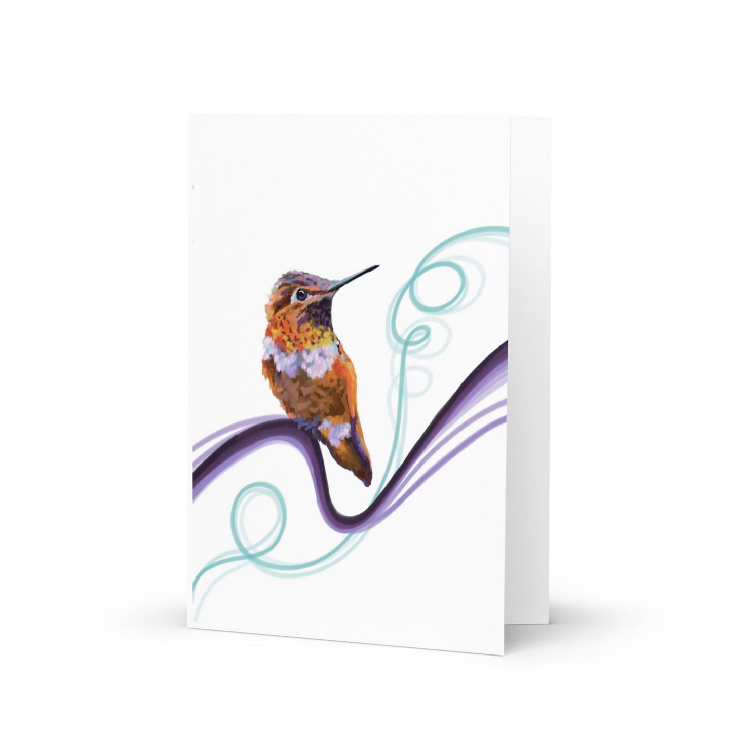 Olive - The Orange Hummingbird - Greeting Card