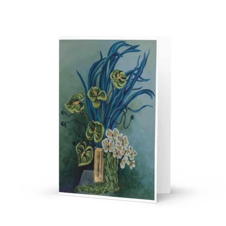 Green Goddess Greeting Card