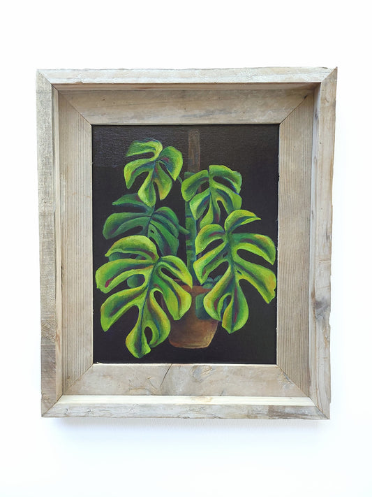 8x10 Framed Monstera