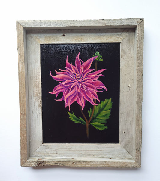 8x10 Framed Dahlia
