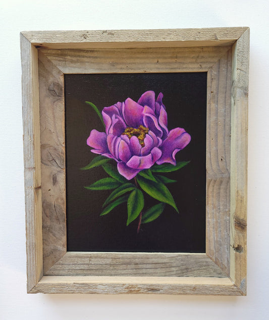 8x10 Framed Peony IV