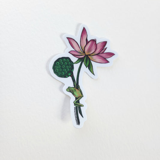 Lotus and Friend Sticker