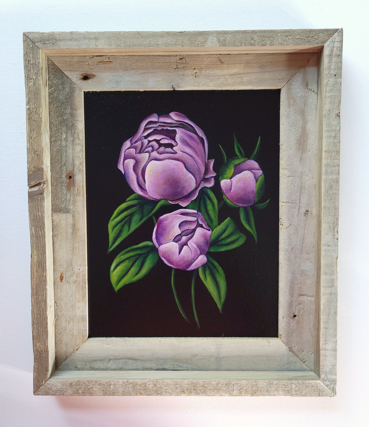 8x10 Framed Peony Buds