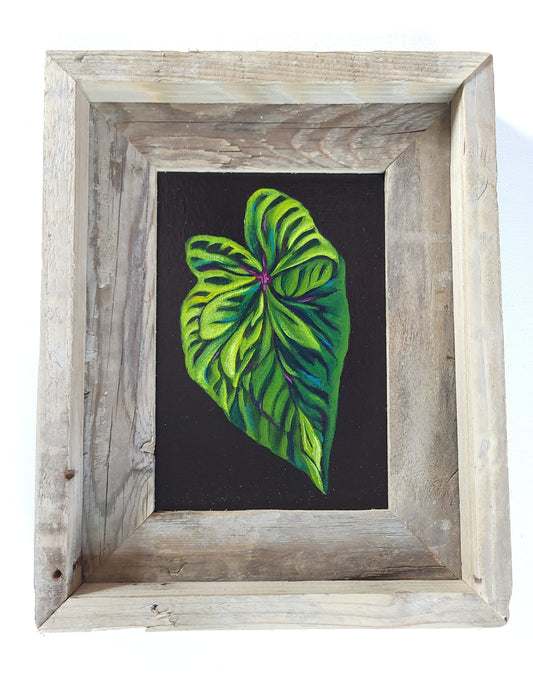 5x7 Framed Elephant Leaf