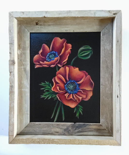 8x10 Red Poppies II