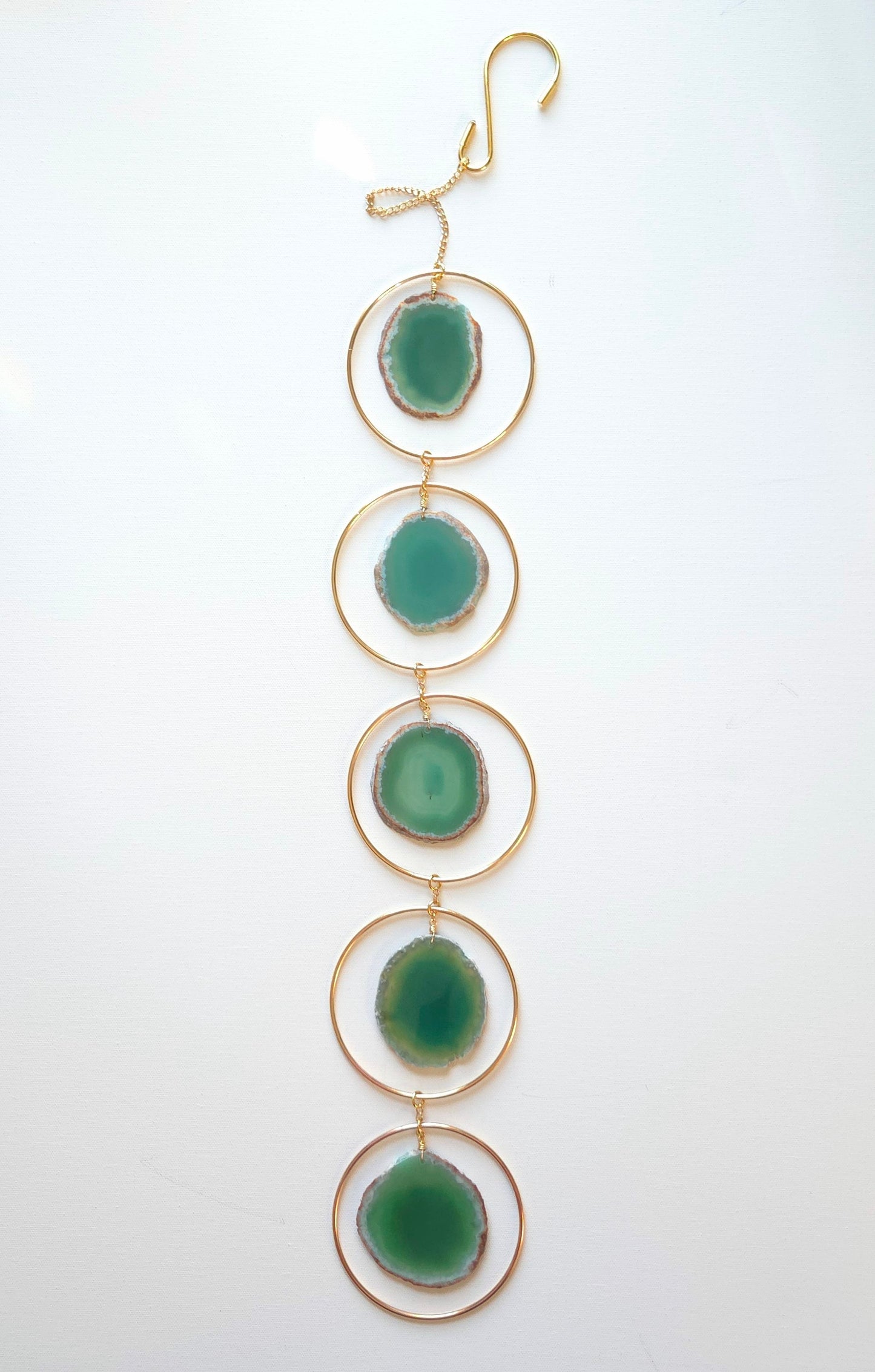 Agate Window Chain - Green