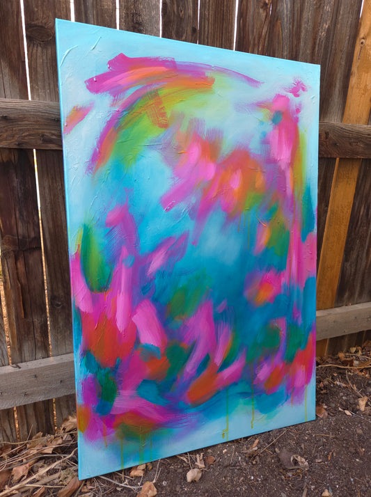 24x36 Wildflower Riot