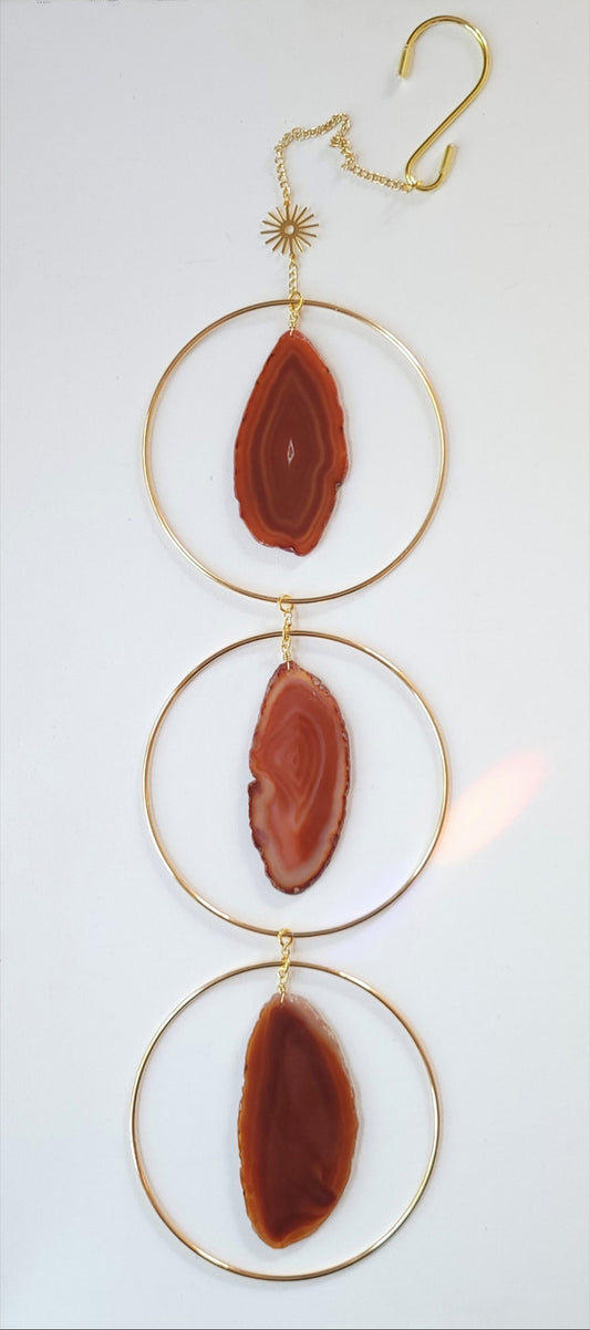 Agate Window Chain - Orange