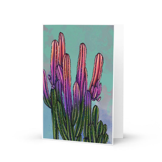 Colorful Cactus II Greeting Card