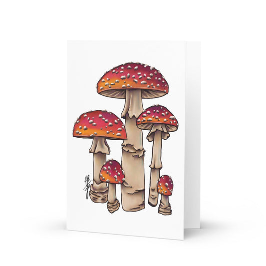 Group of Mushrooms Greeting Card