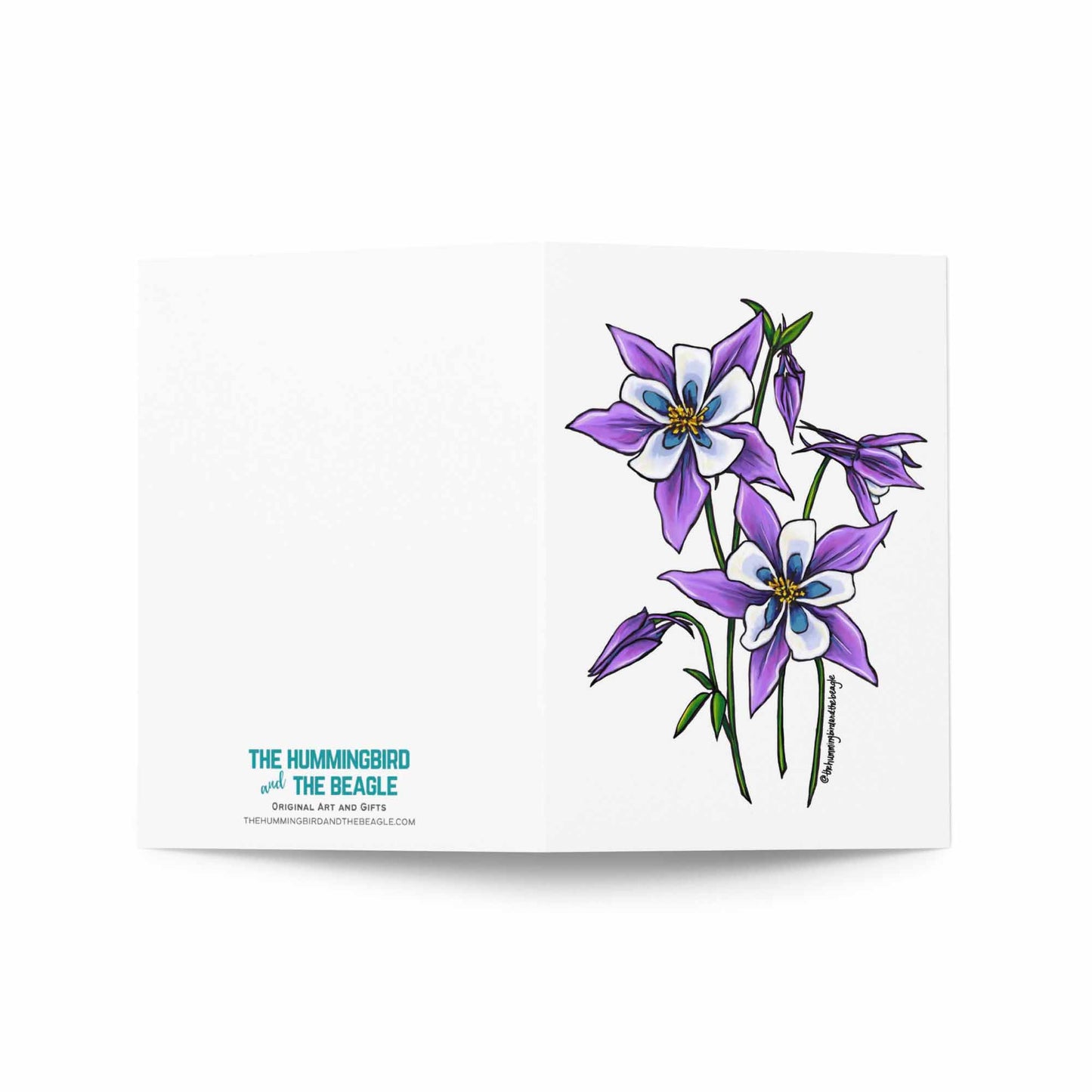 Colorado Columbines Greeting Card
