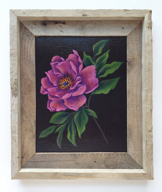 8x10 Framed Peony II