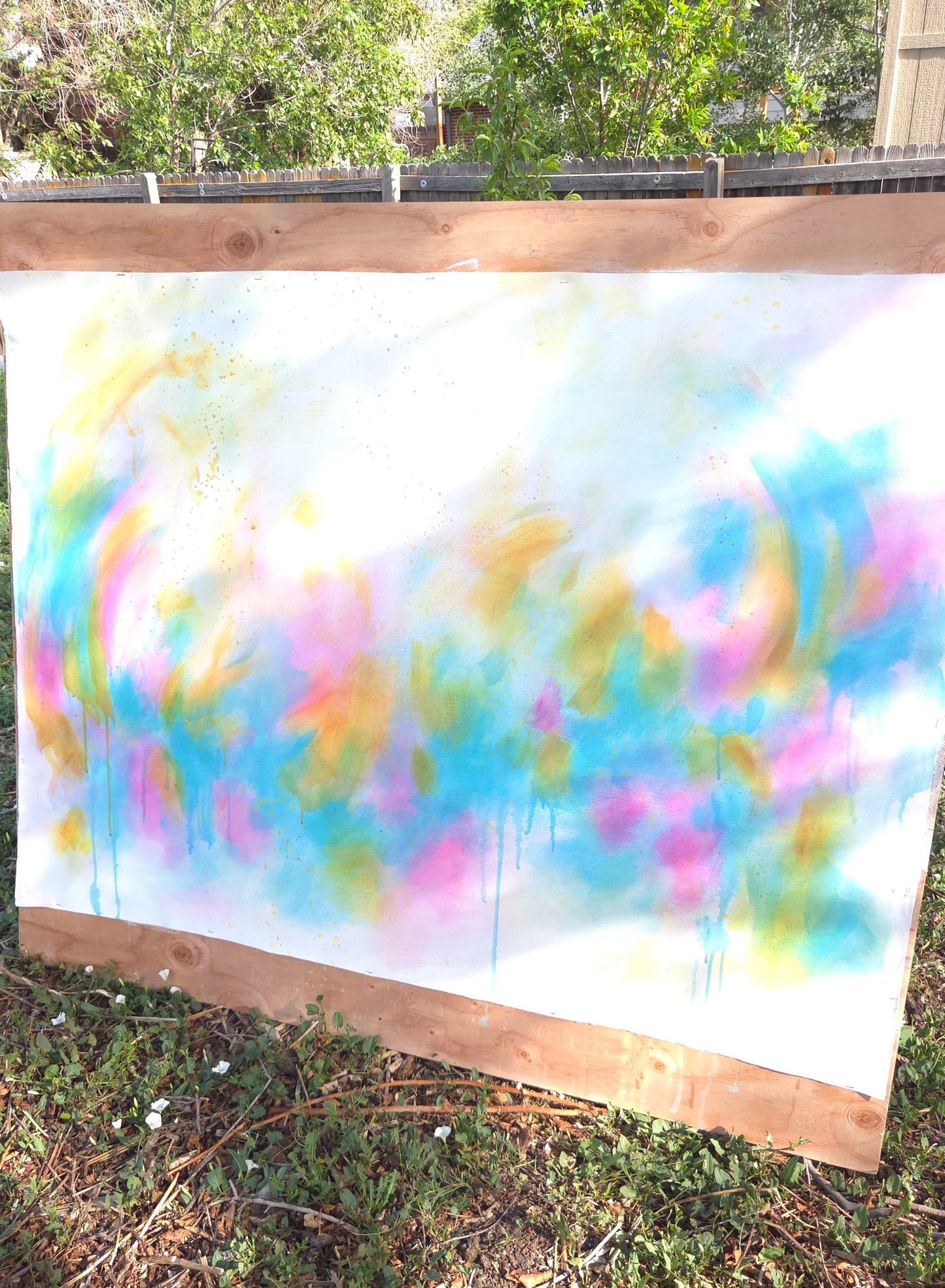55x40 Ethereal Abstract II - Raw Canvas